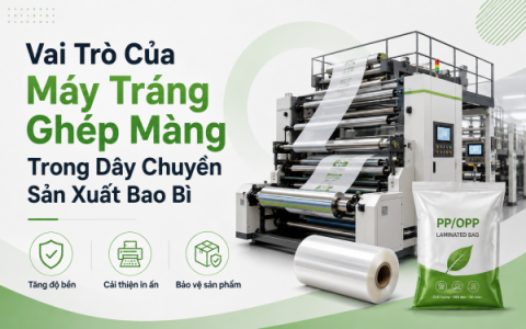 Vai Trò Của Máy Tráng Ghép Màng Trong Dây Chuyền Sản Xuất Bao Bì  